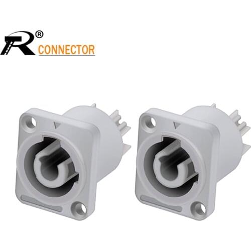 1PC 3PIN PowerCON Panel Mount Jack Socket NAC3FCA+NAC3MPA-1 Chassis Plug Panel Adapter Professional Speaker Connector