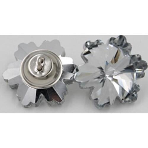 1000pcs Rhinestone alloy pull clasp acrylic Soft package buttons sofa setting pull Nails Button Decoration Furniture