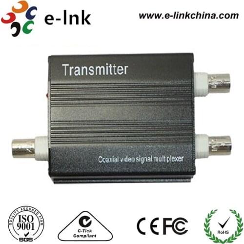 2 Port CCTV video multiplexer over single Coax cable