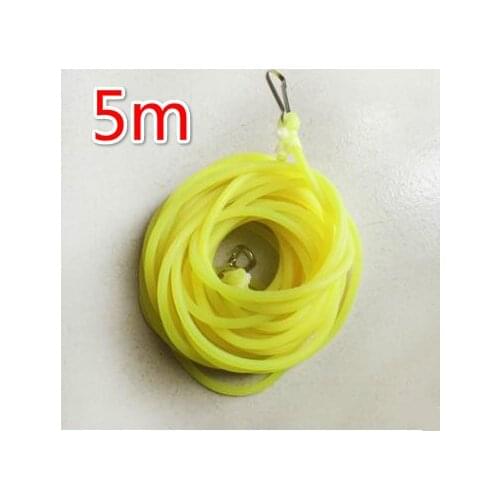 5m Diameter 4mm Solid Elastic Fishing Rope Fishing Accessories Retention Rope Good Quality Rubber Line for Fishing Gear
