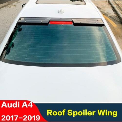 A4 B9 Carbon Fiber Rear Roof Spoiler Wing For Audi A4 B9 Sedan 2017 2018 2019 High Quality Rear Window Car Spoiler Auto Parts