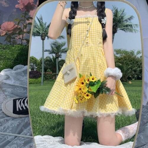 Желтые летние платья Anbenser China At AliExpress