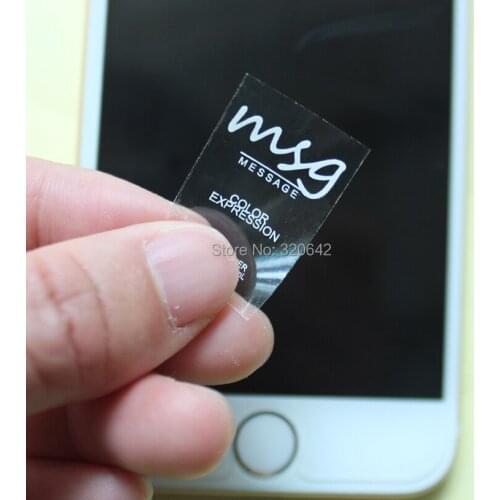 Free shipping oil juice bottle/Customized/custom logo name print transparent PVC white logo packaging/packing stickers