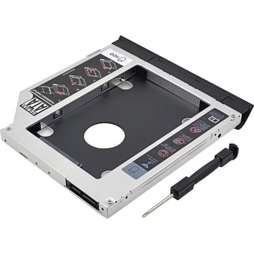 CHIPAL 2nd HDD Caddy 9.5MM SATA III Ejector LED Indicator for Dell Latitude E6320 E6420 E6520 E6330 E6430 E6530 CD/DVD-ROM