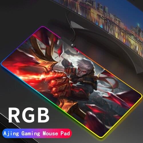 RGB League of Legends Mouse Pad Gamer LOL Desktop Keyboard Player Mousepad LED Gaming Mause Mat for PC Desk Support DIY