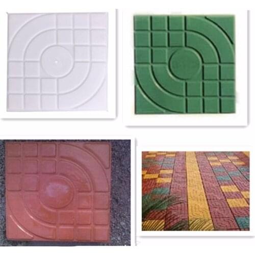DIY Square Garden Path Concrete Plastic Brick Mold Paving Propylene Pavement Walkway Garden Decoration Buildings Accessories