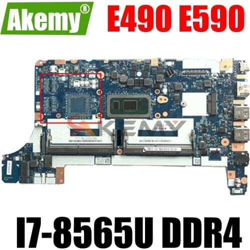 FE490/FE590/FE480 For Lenovo Thinkpad E490 E590 notebook motherboard NM-B911 CPU I7-8565U DDR4 100% fully tested FRU 5B20V80732
