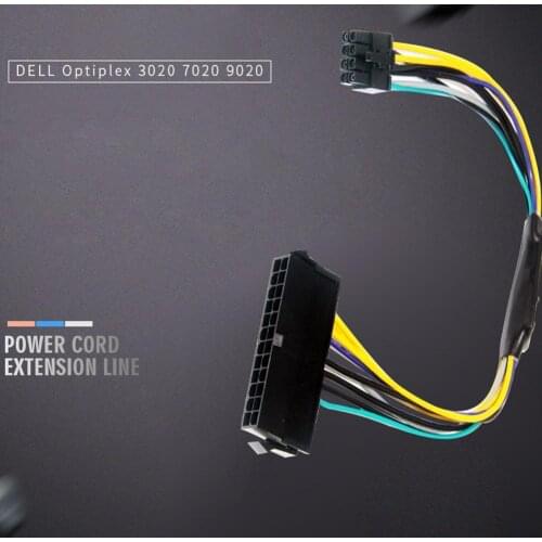 24-pin To 8-pin ATX PSU Power Adapter Cable, Compatible (30 With Precision 12 for DELL 3020 T1700 7020 Inches 9020 Optiplex Cm)