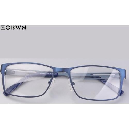 Classic Square Clear eyeGlasses man bsuiness Glasses Eyeglasses Optical Frames Reading Eyewear Spectacle Frames Dark Blue Oculos