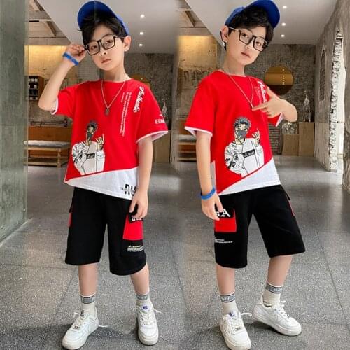 Summer Infant Newborn Baby Boy Clothes Children Clothing Set for Kids T-Shirt Shorts 2PCS Outfits Cotton Casual Hip hop Clothes