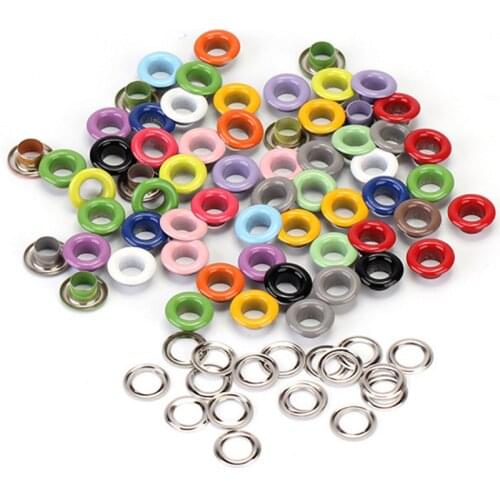 1000pcs 3mm-10mm Hole Metal Eyelets For DIY Leathercraft Scrapbooking Shoes Belt Cap Bag Tags Clothes Accessories Fashion