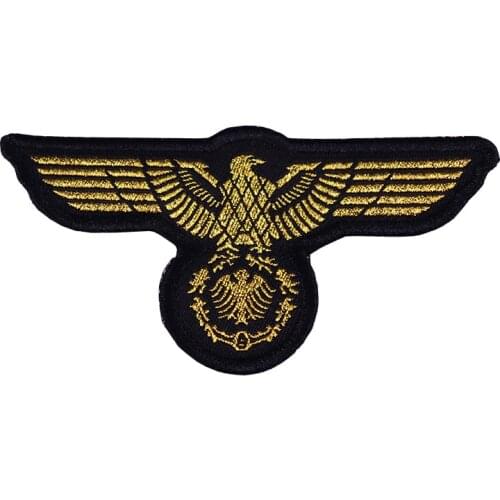 WW2 German Waffen SS Sleeve Eagle Embroidered Woven Patch