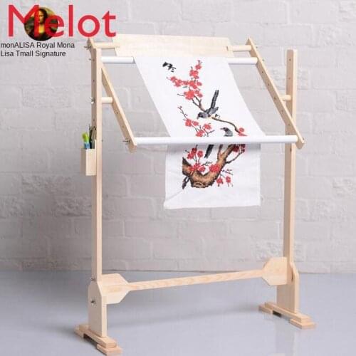 Embroidery Frame New Zealand Pine Cross Embroidery Frame Sub-Large Adjustable Solid Wood Tools Embroidery Embroidery Shelf