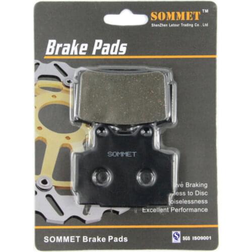 SOMMET Motorcycle Rear Brake Pads Disks 1 pair for Yamaha XJ 600 N / S Diversion (92-03) XJ600 LT104