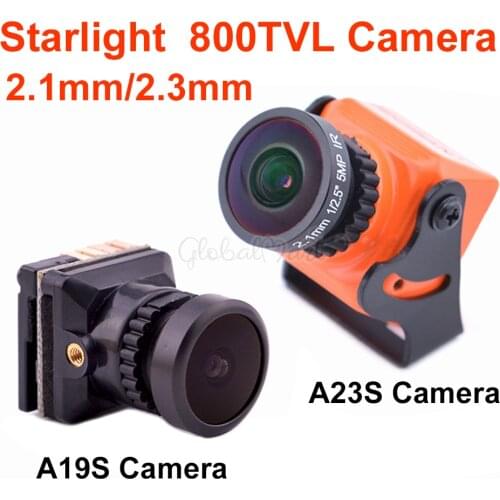 Starlight 800TVL 1/1.8'' Level sensor OSD FPV camera NTSC/PAL Switchable 2.1mm / 2.3mm Lens FPV Camera for FPV RC Racing Drone