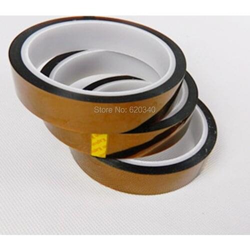 3pcs 2cm*30m High Temperature Heat Resistant stickers packing tape Polymide Adhesive Tape for Finish Coating Winding insulation