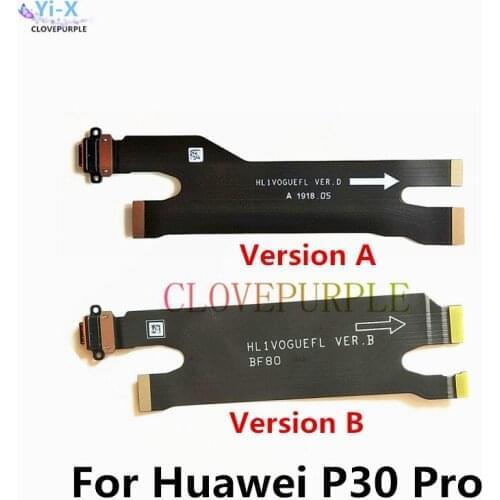 10pcs/Lot New USB Flex Cable Dock Connector Charging Port Charger Board For Huawei P30 Pro Replacement Parts