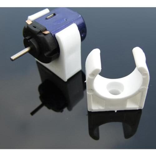 3pcs 20mm White Plastic Motor Base Mounting Bracket Holder Seat For 130/131/140/180 DC Motor DIY Model Part And Toy Accessories