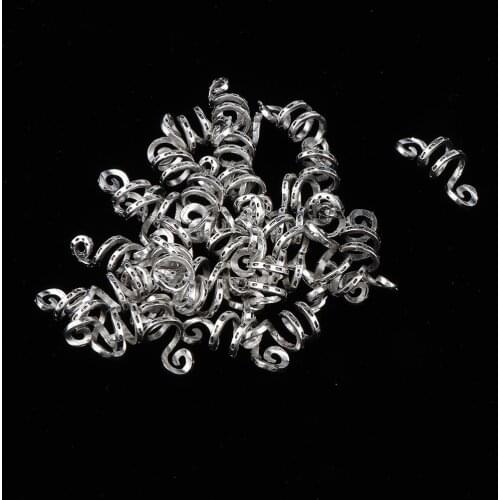30pcs Adjustable Dreadlock Hair Beads Hair Braid Pins Rings Cuff Tube Clips Hair Decorations
