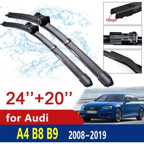 Car Wiper Blades for Audi A4 B8 B9 2008~2019 Front Windscreen Windshield Window Wipers Car Goods 2009 2010 2015 2016 2017 2018