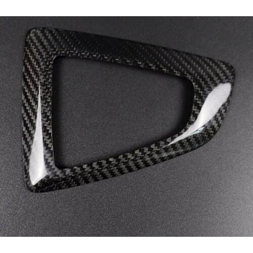 Car Interior Cover Trim Accessories Real Carbon Fiber Gear Shift Panel Decorative Sticker for BMW 1 2 3 4 Series LHD