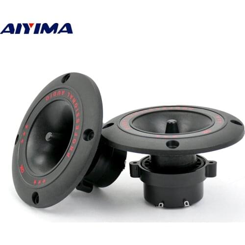 AIYIMA 2Pcs 4Inch Audio Portable Speakers 50W Coil Tweeters Loudspeaker DIY For Home Theater Speaker