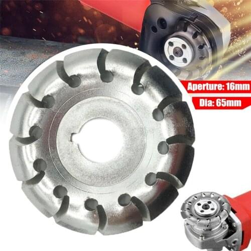 Manganese Steel 85mm 65mm 12 Teeth Wood Carving Disc 16mm Bore Grinder Shaping Disc For 100 115 Angle Grinder Woodworking Tools