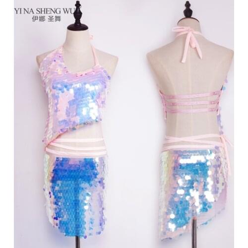 Belly Dance Top Long/Short Belt Hip Scarf Bellydance Costume Sequin Bra And Belt Accessories Waistband For Women New