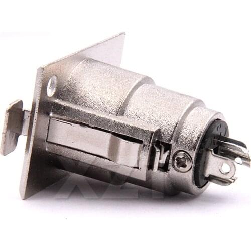 Hot Sale Metal 3pin XLR Female socket XLR microphone socket 3pin seat Audio socket for audio accessory