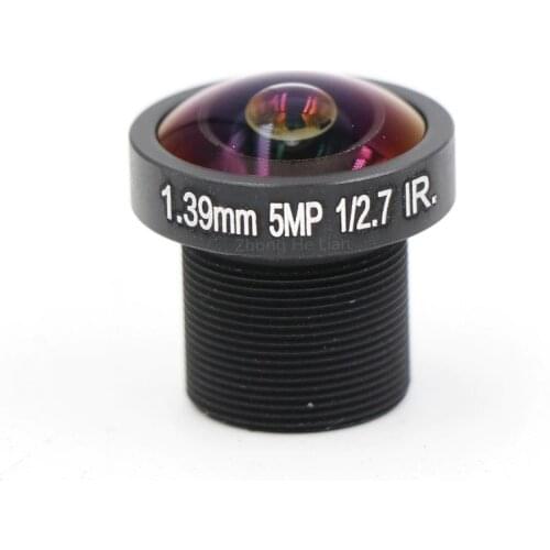 CCTV Camera 1.39mm Lens 5.0 MegaPixel Fisheye 180 Degree MTV M12 x 0.5 Mount Infrared Night Vision Lens For CCTV Camera