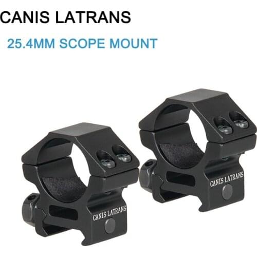 Canis Latrans Picatinny/Weaver Scope Mount Medium Profile 25.4mm Rings Fits 21mm Rail (Set of 2) gs24-0155