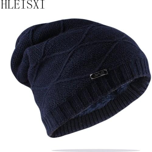 Men Winter Beanies Skullies Fashion Women Bonnet Casual Winter Warm Hat Caps Cold Soft Cotton Bonnet Knitted Gorras Top Sale