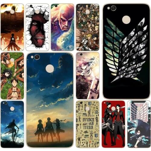 267DD Attack On Titan Anime Soft Silicone Cover Case for Xiaomi Xiaomi Redmi 4a 5 plus Note 4 4x 5a pro mi a1 case