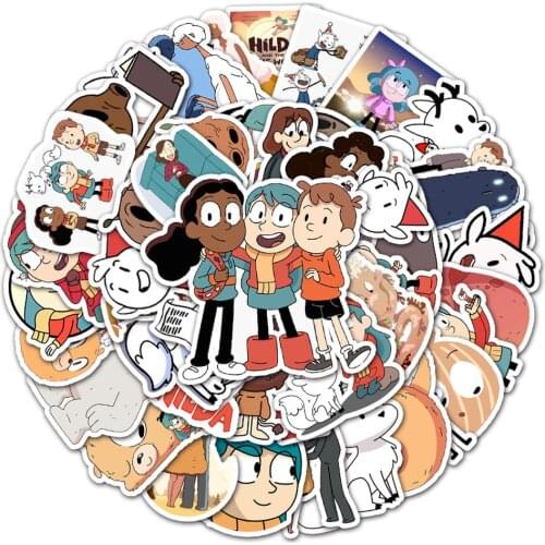 10/50PCS Cartoon Anime Hilda Sticker Waterproof Notebook Skateboard Graffiti Decoration Toy Wholesale