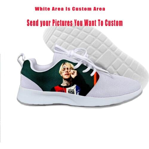 2019 New Rapper Lil Peep Shoes Rap Hiphop LilPeep Men Cool Man/Woman Sports Shoes Lightweight-Breathable Custom DIY Shoes