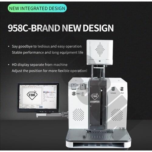 2020 New Release TBK-958C Wireless Phone Control Laser Separate Machine for Iphone 7-11pro Back Cover Glass Box Combination