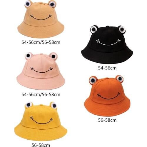 Bucket Hat Unisex Fisherman Hat Frog Sun Hat Summer Fisherman Sun Hat