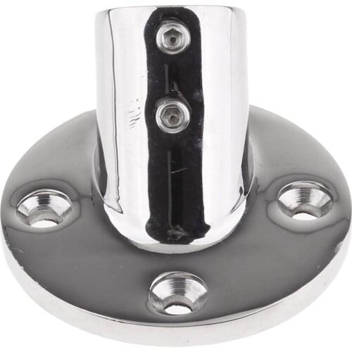 Stainless Steel Boat Hand Rail Handrail 45 Degree 22mm Deck Round Base
