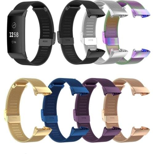 Accessories For Fitbit Charge 3 Bracelet Charge 4 Metal Band Small Large Stainless Steel Wrist Strap Replacement Wristbands