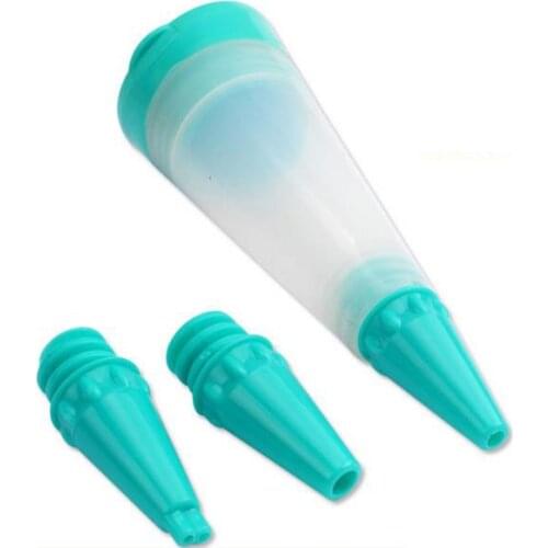 Silicone Food Decoration Device Chocolate Writing Pen Cake Mold Cream Cup DIY Syringe Pastry Silicone Butter Decorating Pen Tool