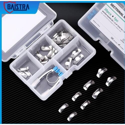 Dental Matrix Sectional Contoured Metal Spring Clip Matrix Rings Matrices Clamps Wedges Dentist Tools Dental Instrument