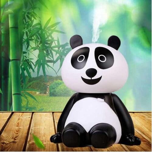 Mini Cartoon Panda Air ultrasonic Humidifier Ultrasonic Desk Humidifiers Mist Maker Fogger Mini Portable Air Purifier