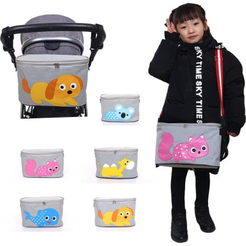 Universal Multi-function Baby Stroller Bag Multi-pocket Cartoon Hanging Bag Baby Carriage Storage Bag Stroller Organizer Basket