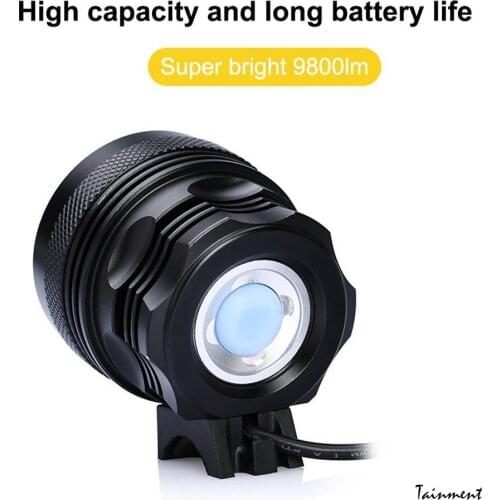 16*T6 LED Bicycle Light 40000LM Cycling Front Lamp Safety LED Running Headlight Bike Light for Outdoor Mountain Night Riding