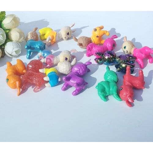 100pcs 5cm Cartoon Multicolor Deer Shimmer action figure doll kids PVC sika deer model toy Nahal Tala