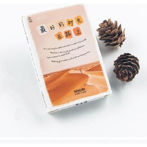 28 Sheets/Set The best time is on the way Lomo Card Mini Postcard/Greeting Card/Christmas Gift Card