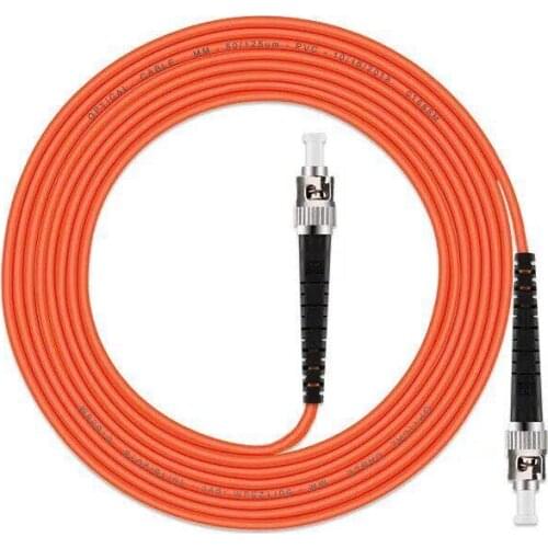 5PCS/lot ST/UPC-ST/UPC Fiber Optic Patch Cord MultiMode Optical Cable MM Multimode Duplex Fiber Optic Jumper Patch Cord FTTH