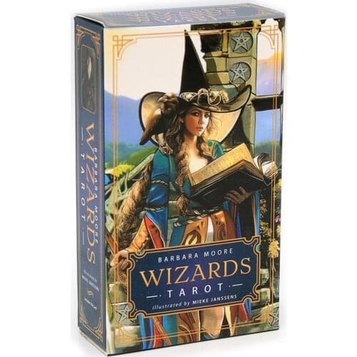 78pcs Wizards Tarot Card Deck Rider Waite Smith Based Deck English Version Guidebook Game Toy Divination Prophet Fortune Game