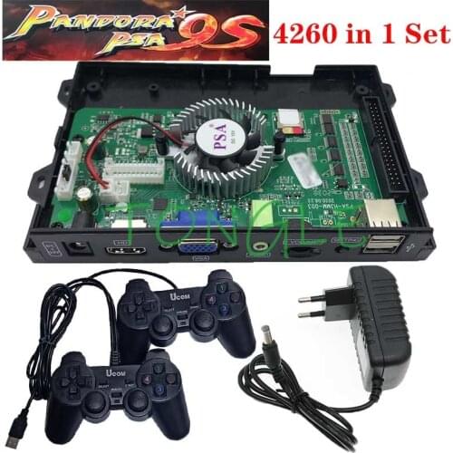 Arcade Pandoras 9S 3160 Upgraed To 4260 In 1 With 16PCS 3D Game Board Arcade Consloe Machine DIY Wired Wireless Gamepad Kit