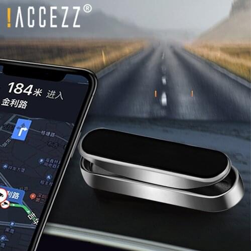 !ACCEZZ Upgrade Mini Car Magnetic Mobile Phone Holder 360 Universal Magnet Phone Mount GPS Support For iPhone 12 11 Pro Max Xr X
